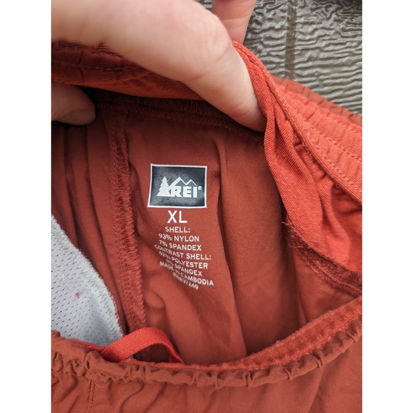 REI Men's Running Athletic Shorts, Outdoor Clothing, Burnt Orange Size XL - Picture 4 of 7